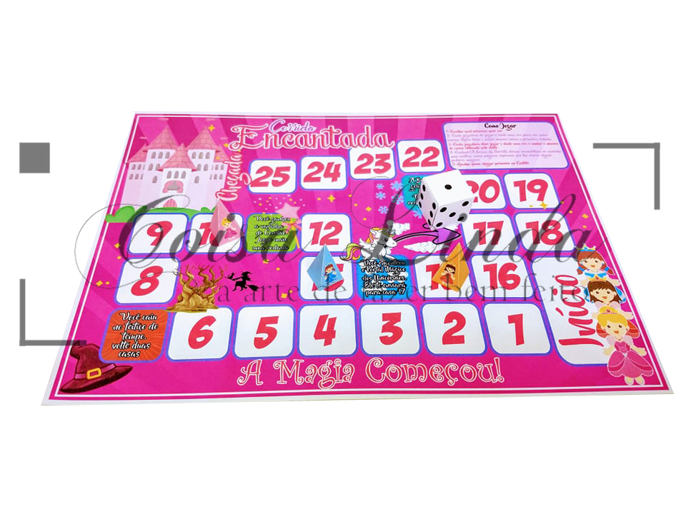 Jogo de tabuleiro personalizado Princesas